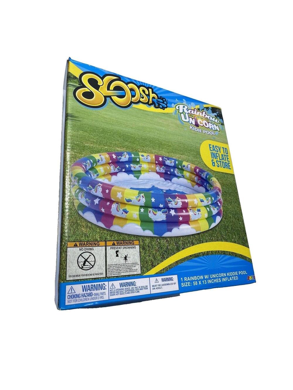 Rainbow Unicorn Kiddie Inflatable Pool Brand New